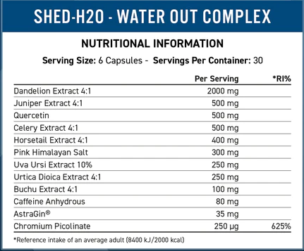 Shed H2O - 180 капс